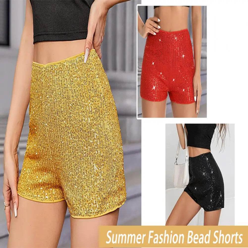 Sequin High Waist Mini Shorts - P12 Hub Europe
