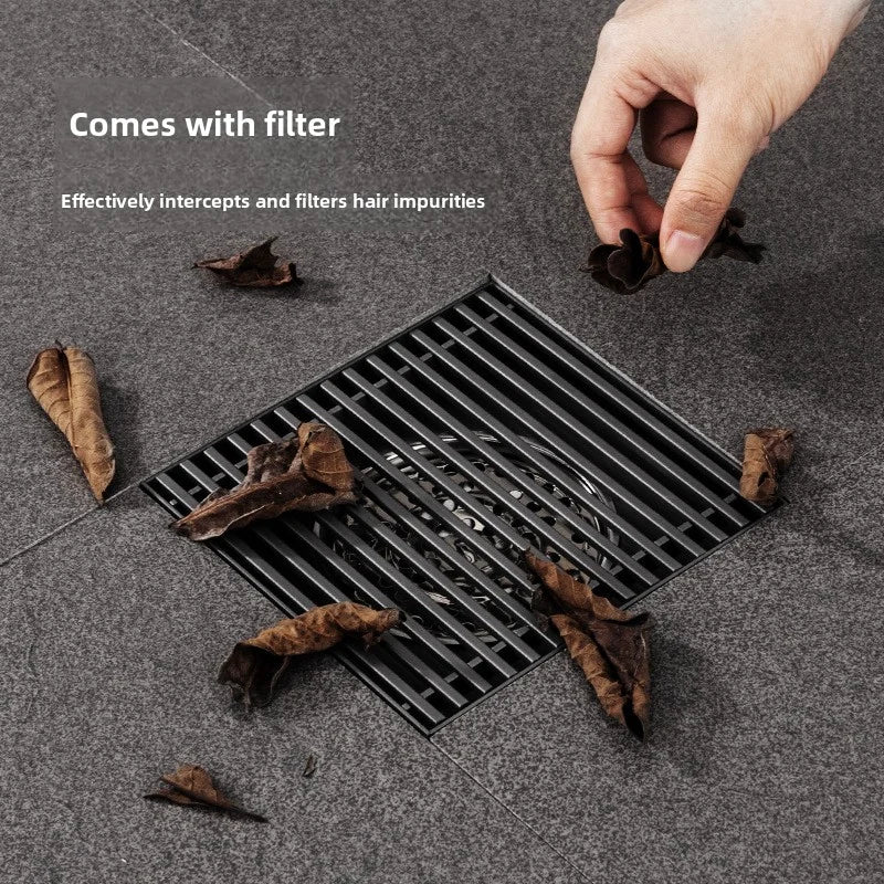 Bathroom high drainage floor drain, outdoor large-diameter thickened 304 stainless steel floor drain
