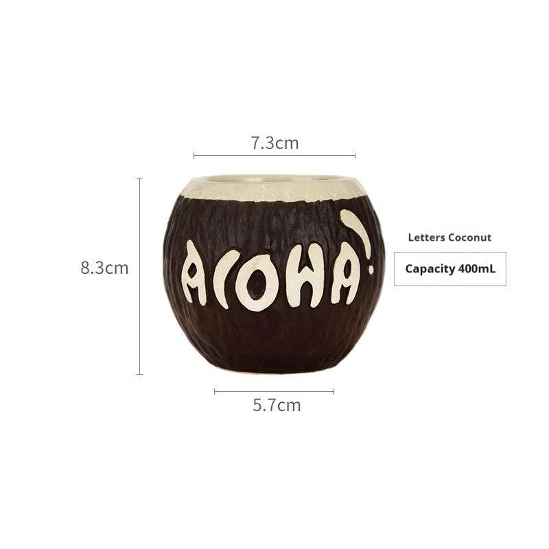 Personalized Hawaiian cocktail cups,tiki bar tiki cups,tiki mugs,creative cups, ceramic cups, zombie cups,drinkware - P12 Hub Europe