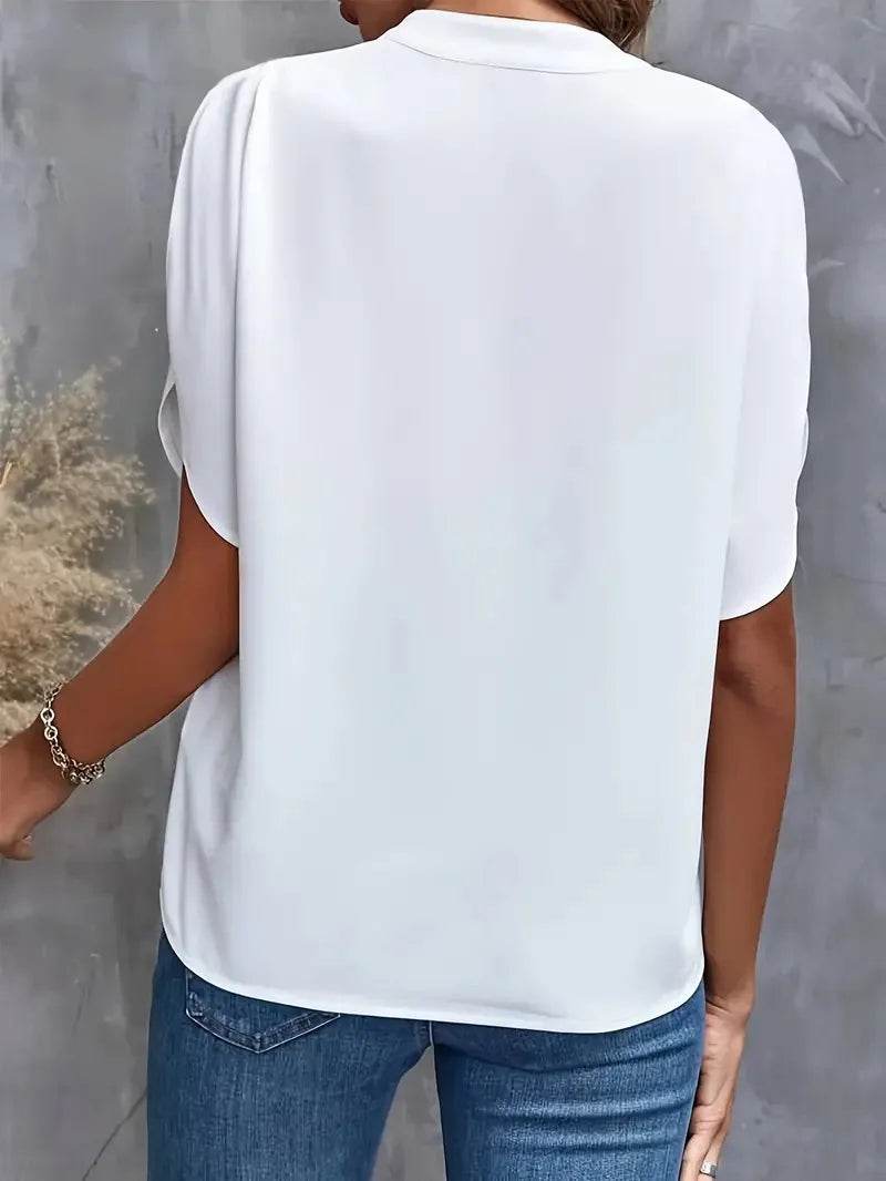 Summer Women's V-neck Blouse - P12 Hub Europe