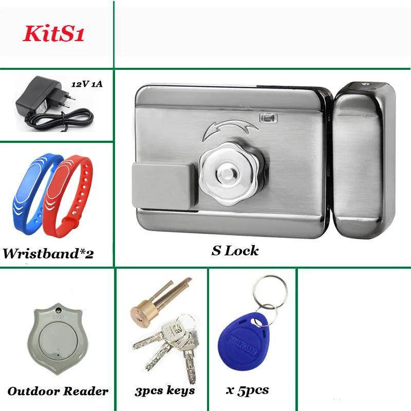 Electric Rim Lock 12V RFID Wristband, eWeLink WiFi, Remote - P12 Hub Europe