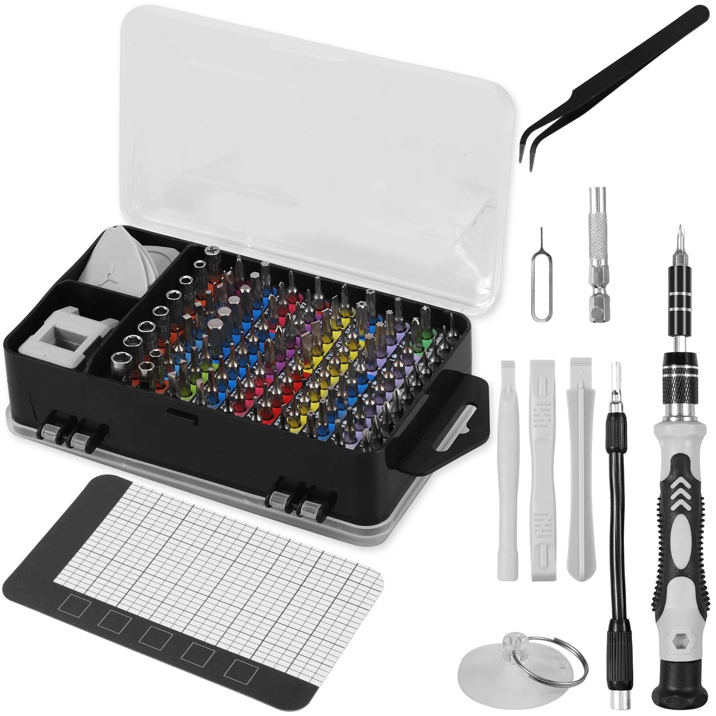 117 in 1 Precision Mechanic Screwdriver Set Mini Tool Set with Torx Triwing Bits Repair Tools for Macbook Laptop PC Xbox Phone