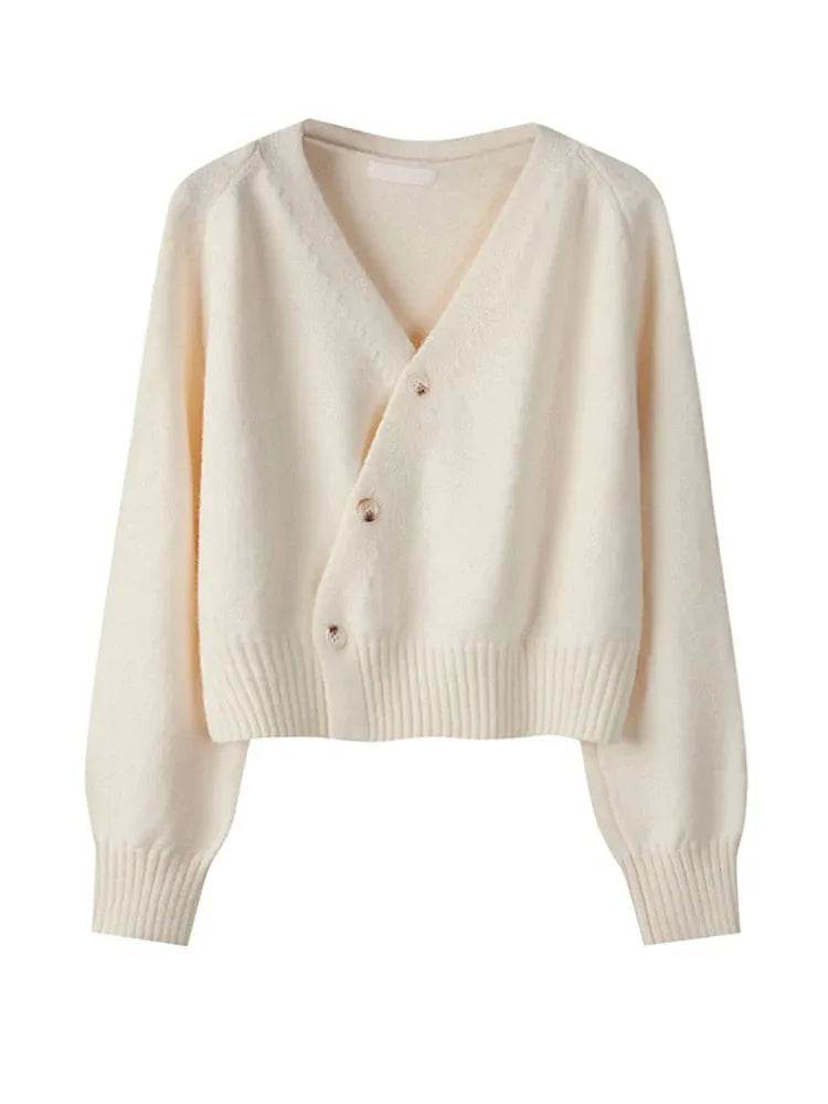 Diagonal V-Neck Cardigan - P12 Hub Europe