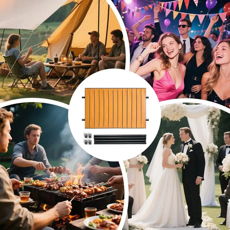 Folding Camping Trolley Table Top Garden Cart Board Folding Table Board Picnic Beach Cart Cover Board Outdoor Picnic Supplies