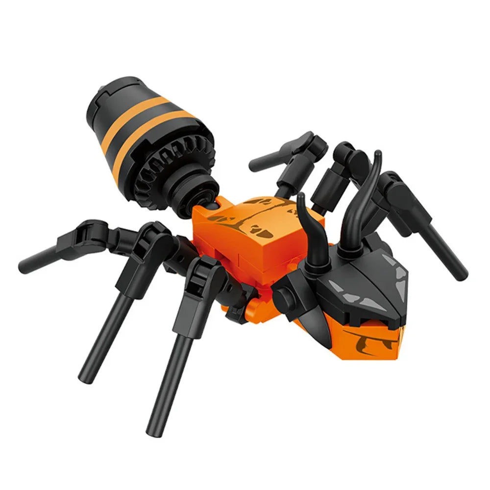 Moc Insect Animal Model Bee Ant Butterfly Cricket Grasshopper Set Building Blocks Diy Children Puzzle Assemble Toys Boy Kid Gift