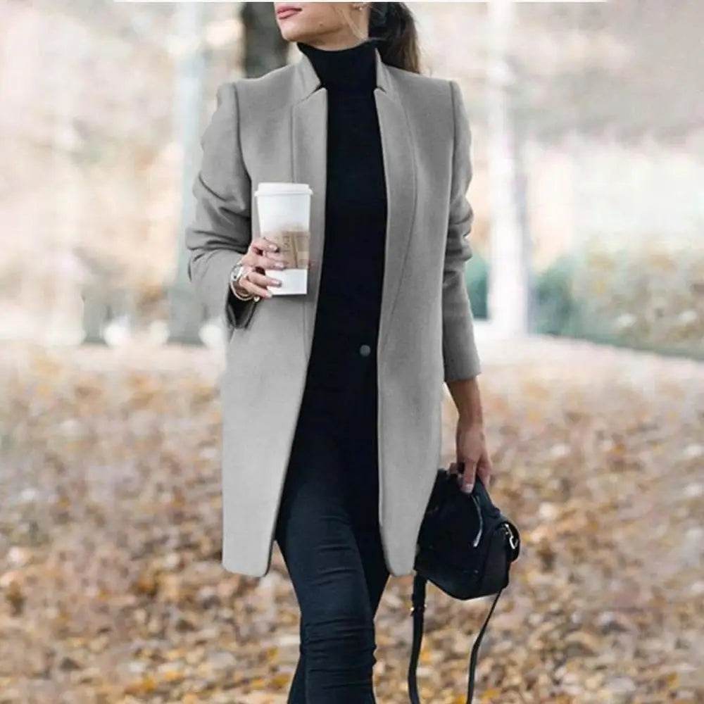 Office Lady Wool Blend Coat - P12 Hub Europe