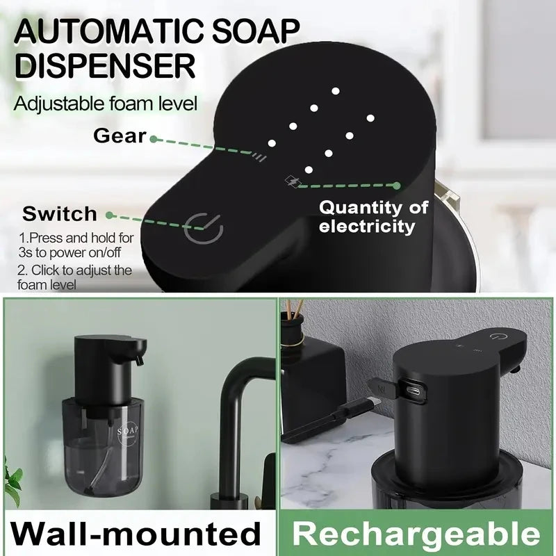 Liquid/Foam Model Wall-Mounted Smart Automatic Sensor Soap Dispenser Hand Clean Sanitizer Machine For Kitchen Washroom Bathroom