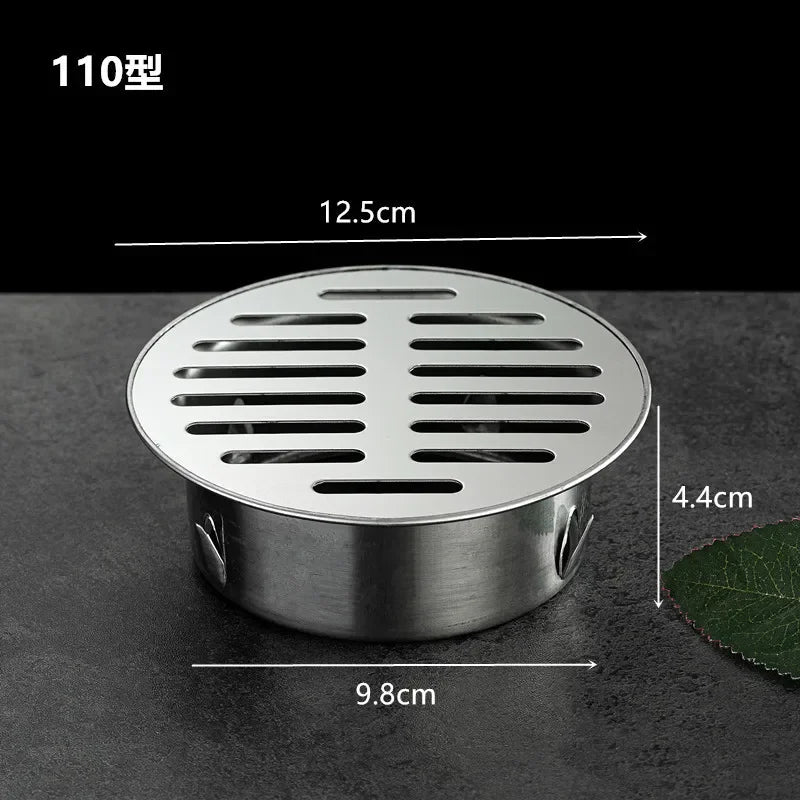 Balcony Drainage Roof Round Floor Drain Cover Rain Pipe Cap Stainless Steel Hair Waste Collector For Kitchen Bathroom Parts