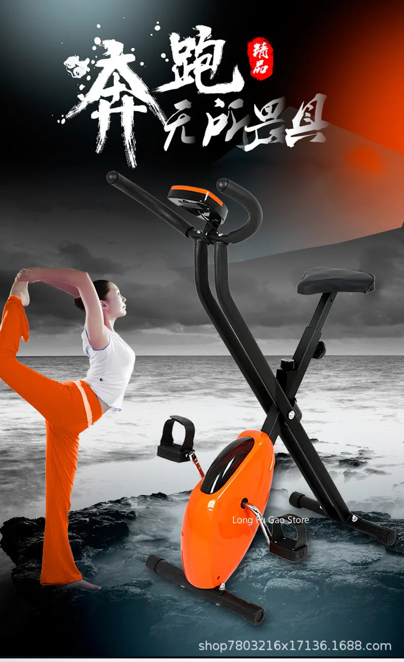 Foldable Exercise Bike Fitness Equipment Indoor Static Bicycles Exercise Bicycle Training Stationary Indoor Cycling Bikes