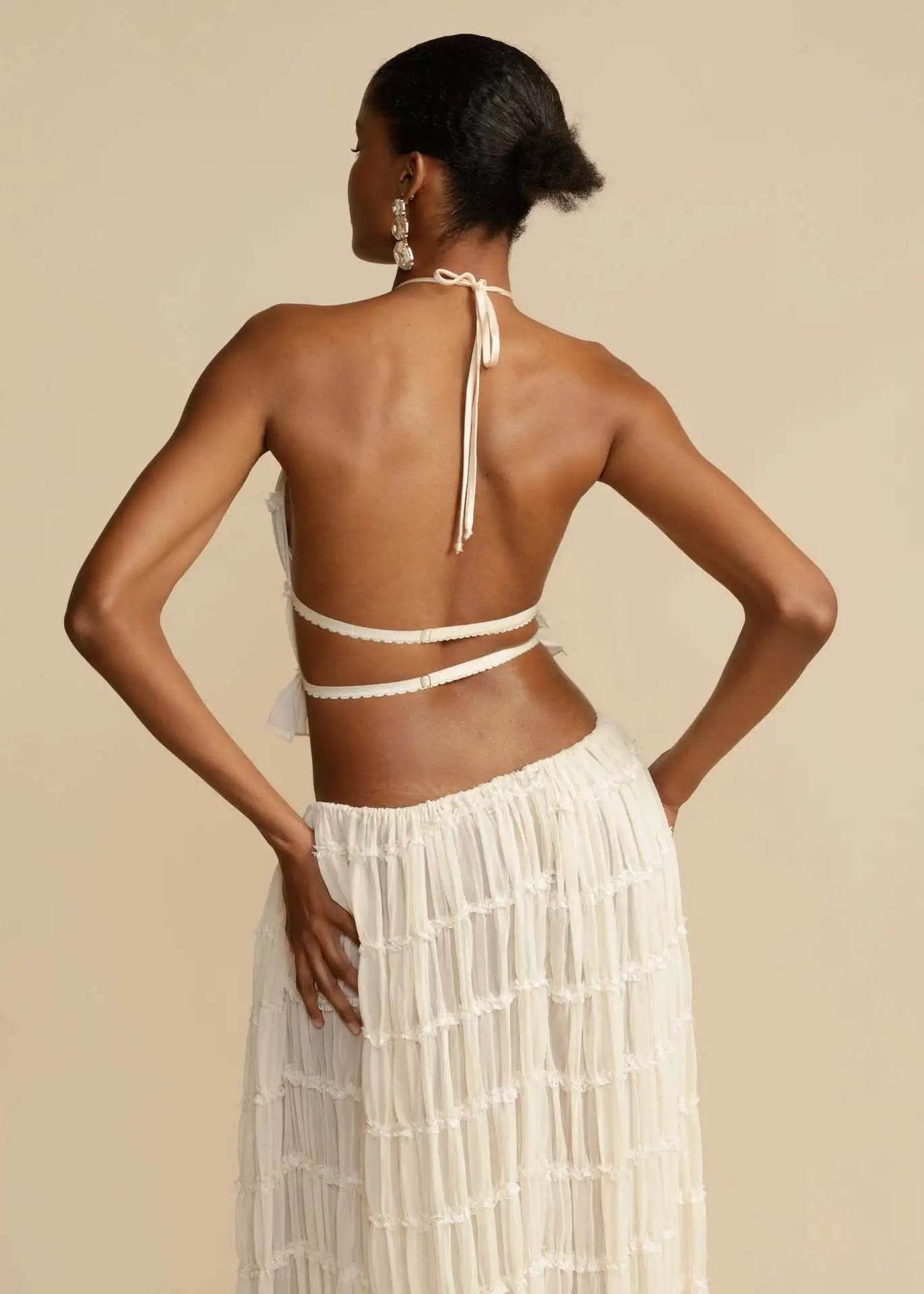 Fashion Halter Maxi Skirt Set - P12 Hub Europe