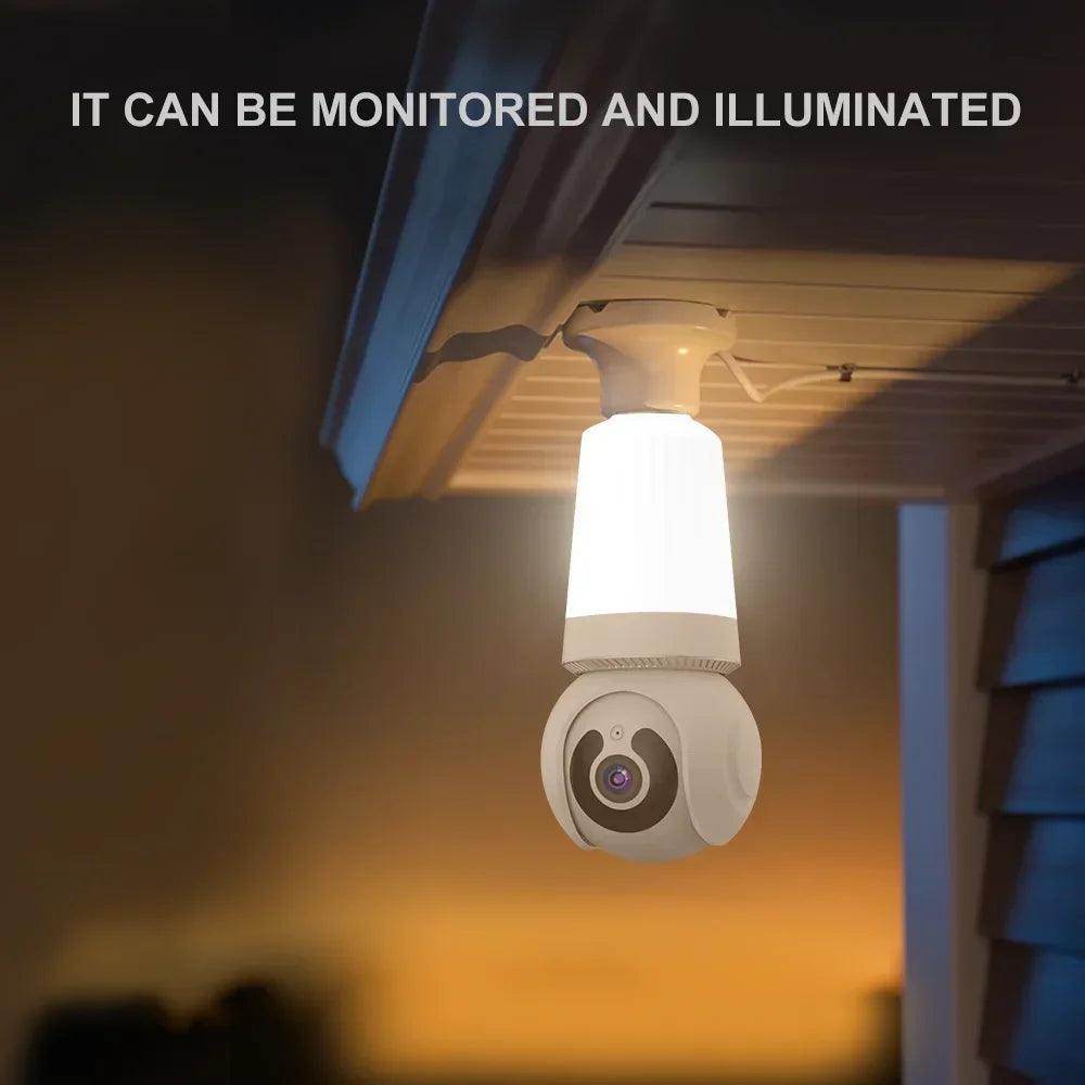 Camera 4K WiFi Bulb 8MP, Color Night Vision, AI Track - P12 Hub Europe