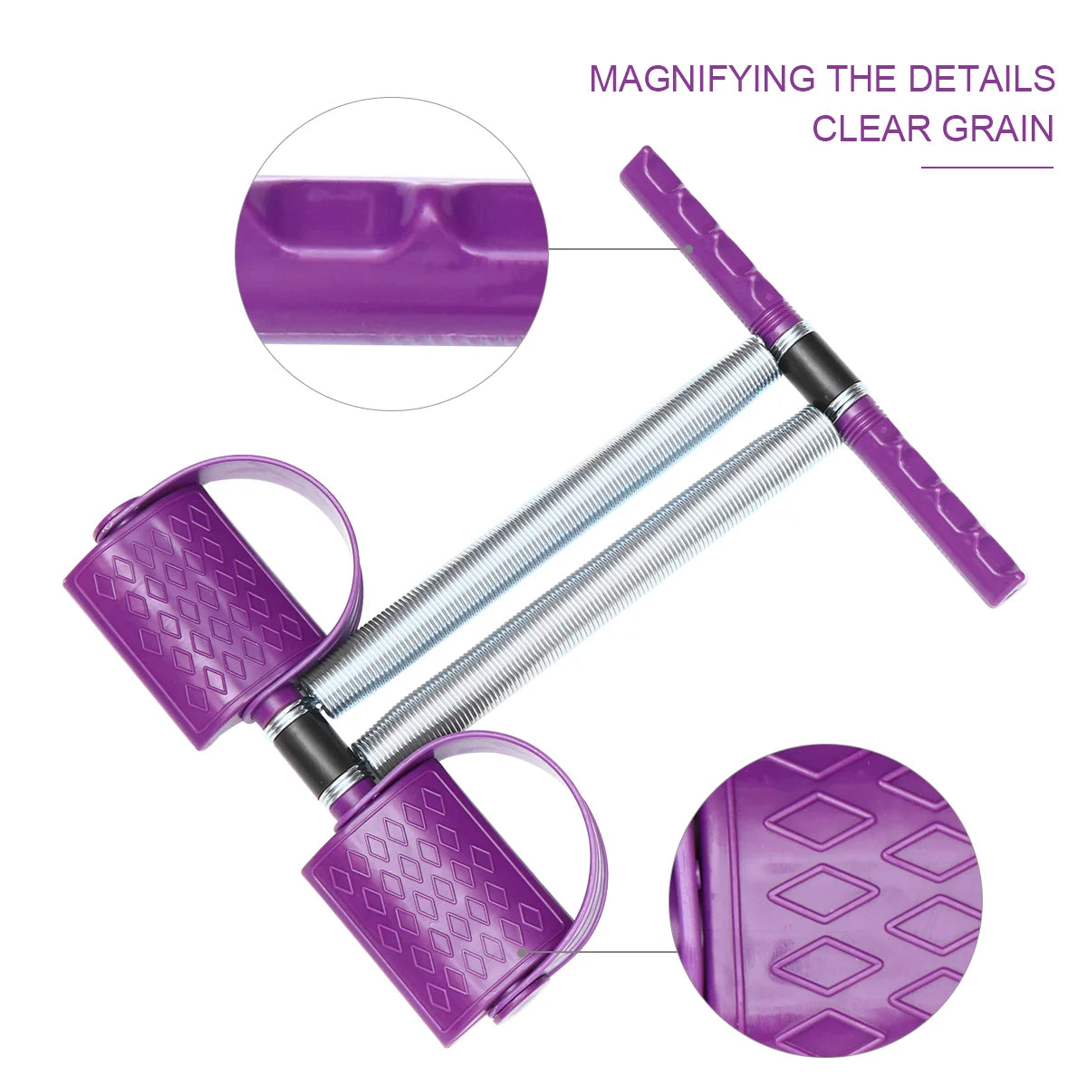 Portable Fitness Pedal Ergonomic Handles Premium Steel Pull Rope Stretch Board Resistance Bands Leg Pull Pedal Home