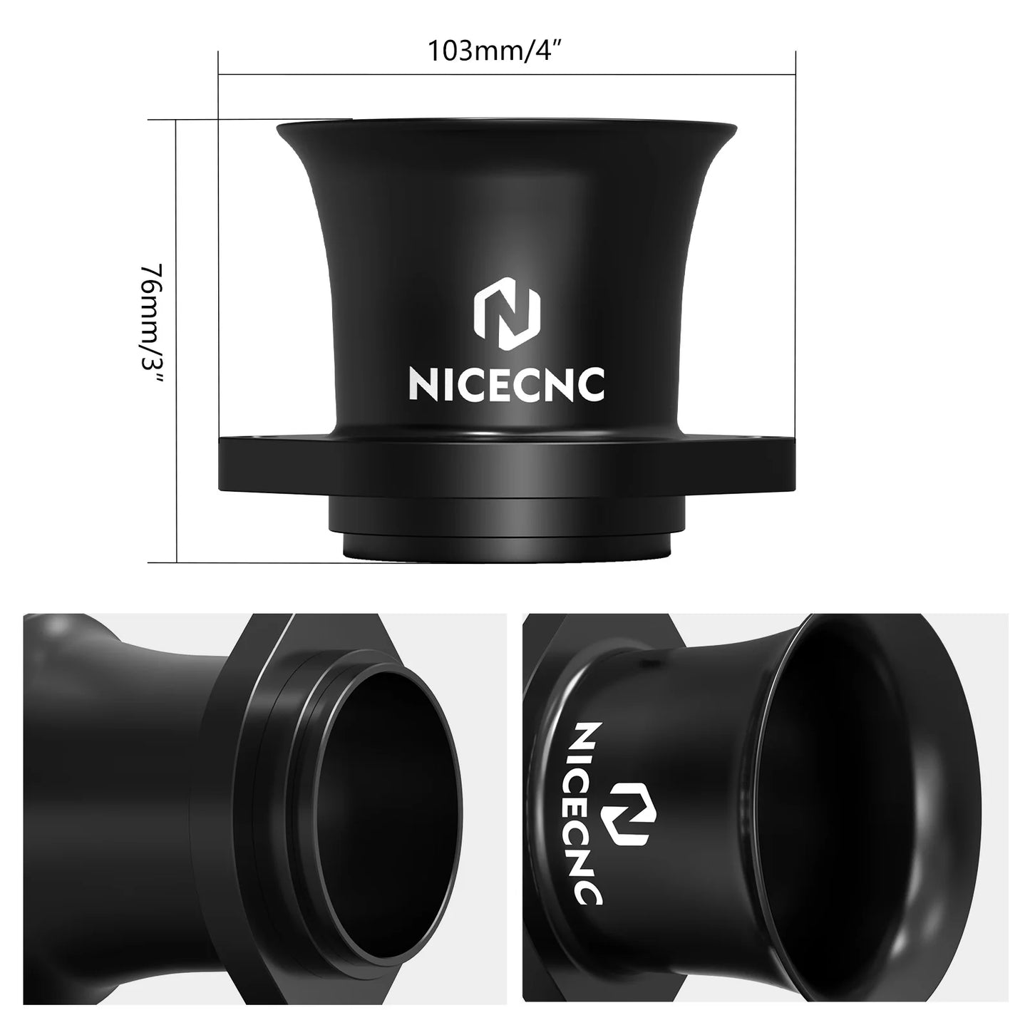 NICECNC Motorcycle 65mm Intake Trumpet for KTM 1290 Super Adventure/R/S/T 1290 Super ADV 1290 SAR SAS SAT 2013-2022 2023 2024