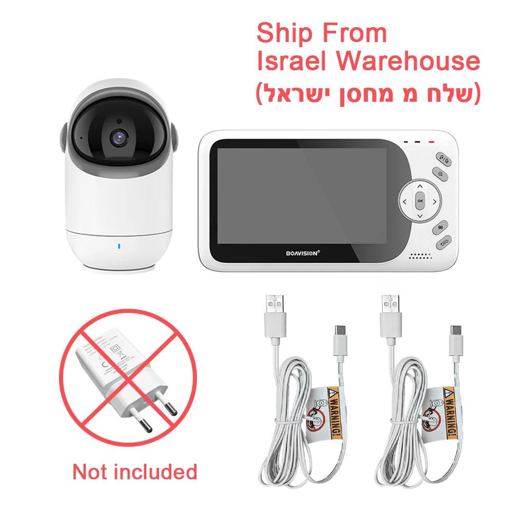 Baby Monitor 4.3" Video Pan/Tilt, 2-Way Audio, Night Vision