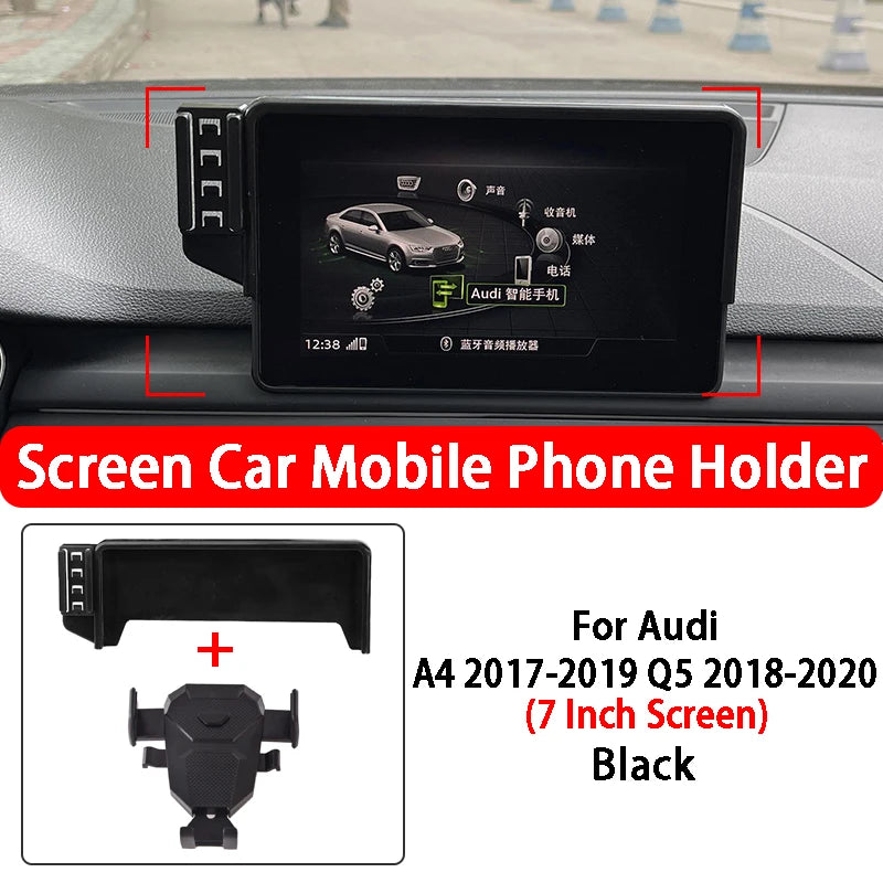 Special Screen Car Mobile Phone Holder For Audi A4 A5 Q5 7-10.1 Inch Screen GPS Navigation Holder Car Accessories