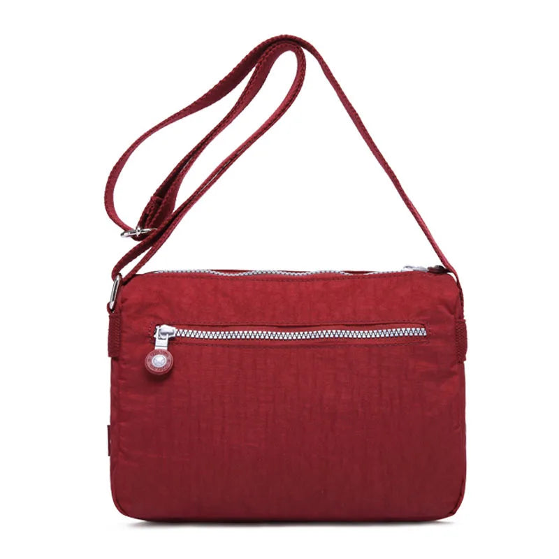 High Quality Casual Nylon Men Women Shoulder Messenger Bag Girl Cross Body Phone Purse Lightweight Blue Black Red Purple M1562