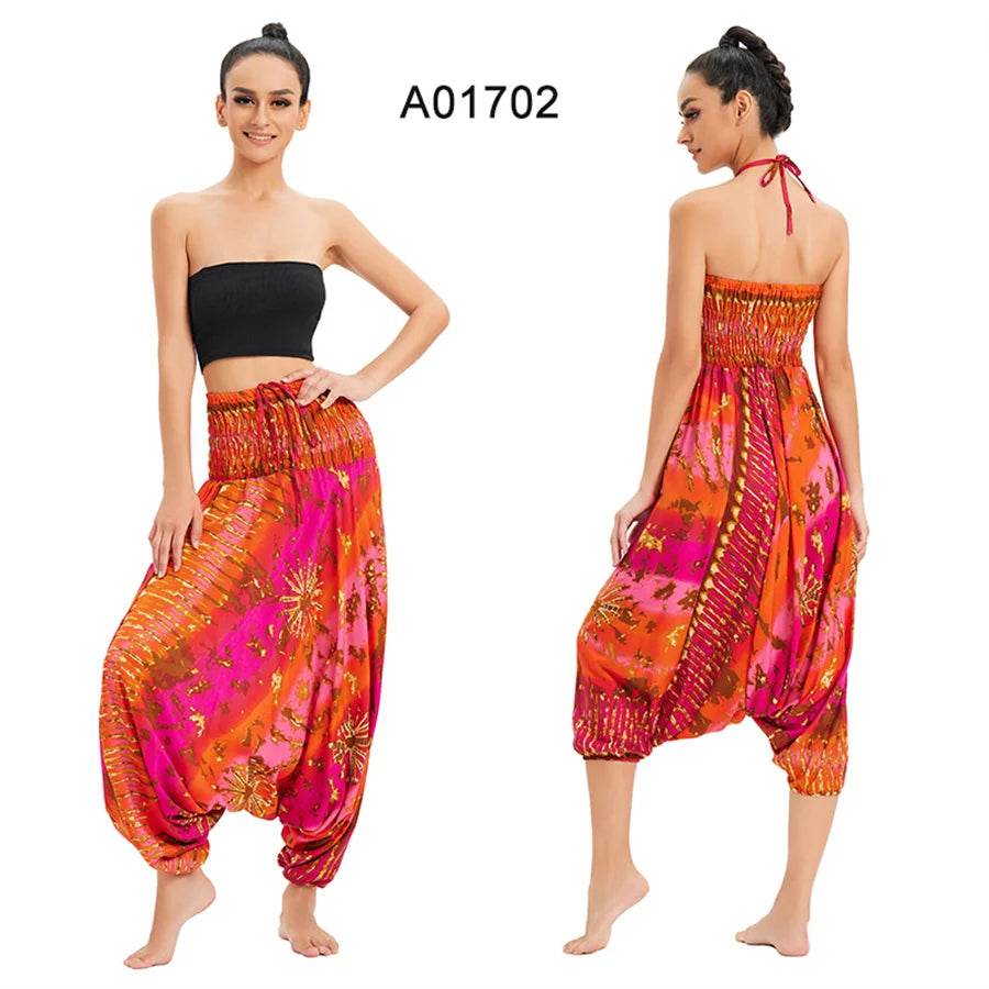 Women's Boho Harem Rayon Pants - P12 Hub Europe