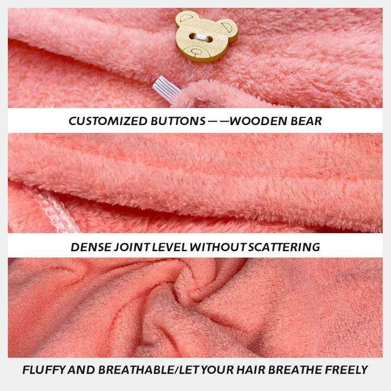 Microfiber Hair Towel Wrap for Women, Shower Spa Head Wrap Hair Drying Hat Turban Microfiber Terry Dry Absorbent Quick Dry Hair - P12 Hub Europe