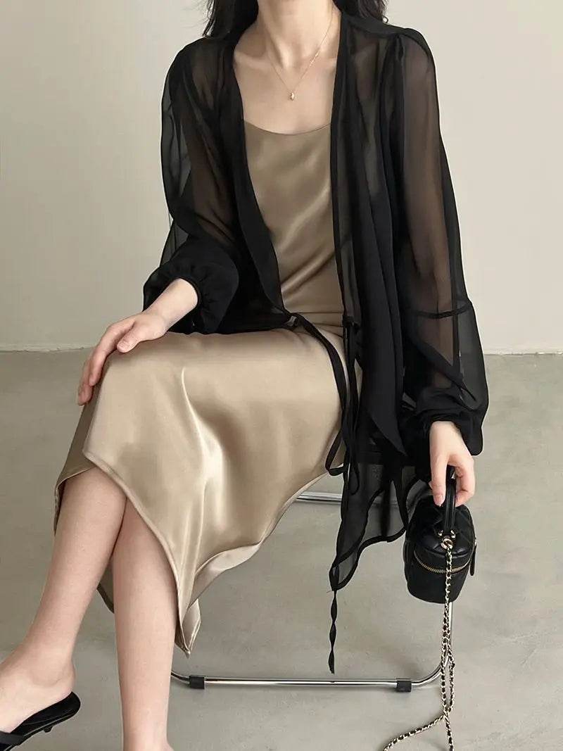 Women's V-neck Chiffon Loose Shirt - P12 Hub Europe