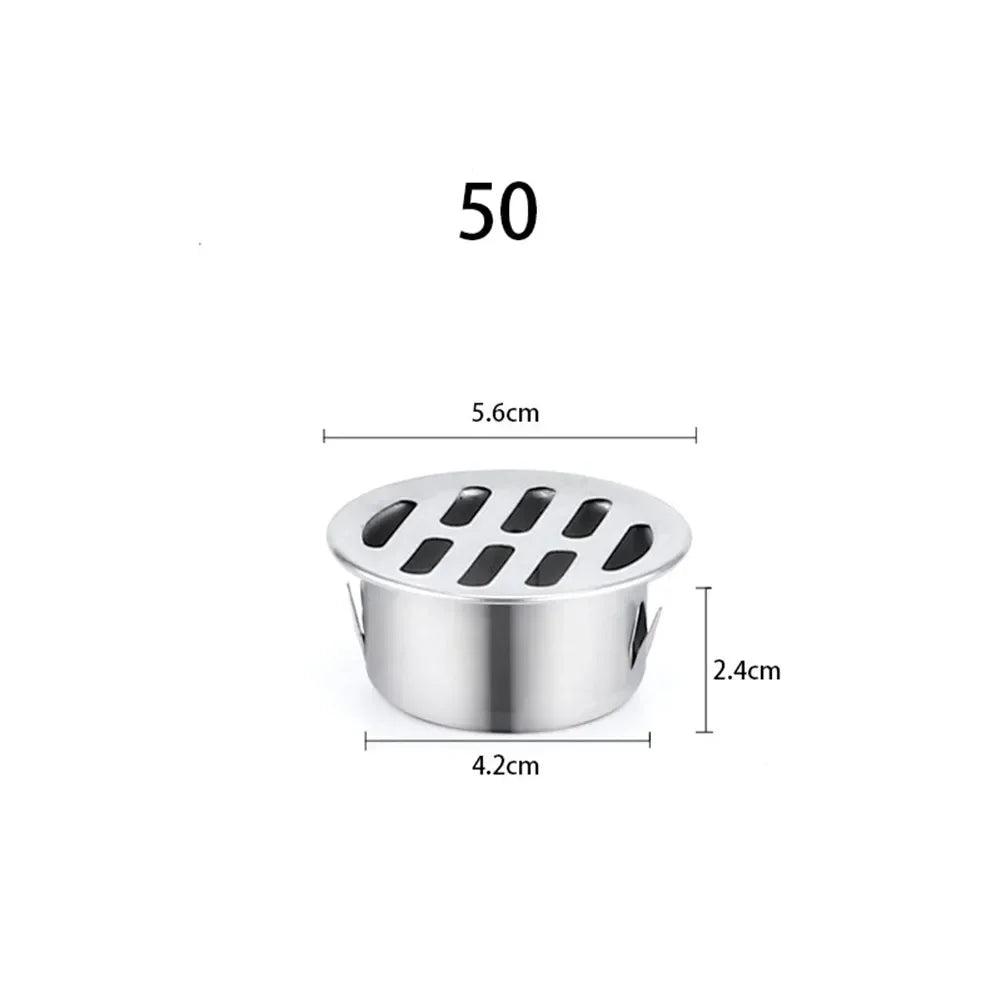 Outdoor Balcony Floor Drain Stainless Steel Drainage Roof Round Floor Drain Cover Rain Pipe Cap For Garden Floor Drain
