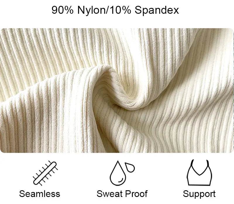 Women's Seamless Ribbed Yoga Leggings - P12 Hub Europe
