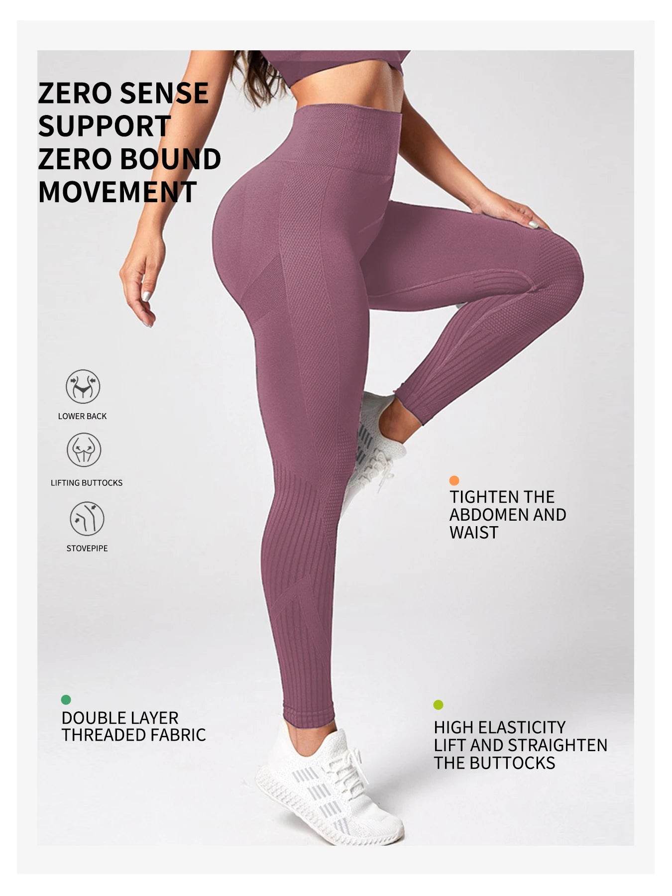 Women's Seamless Push-Up Leggings - P12 Hub Europe