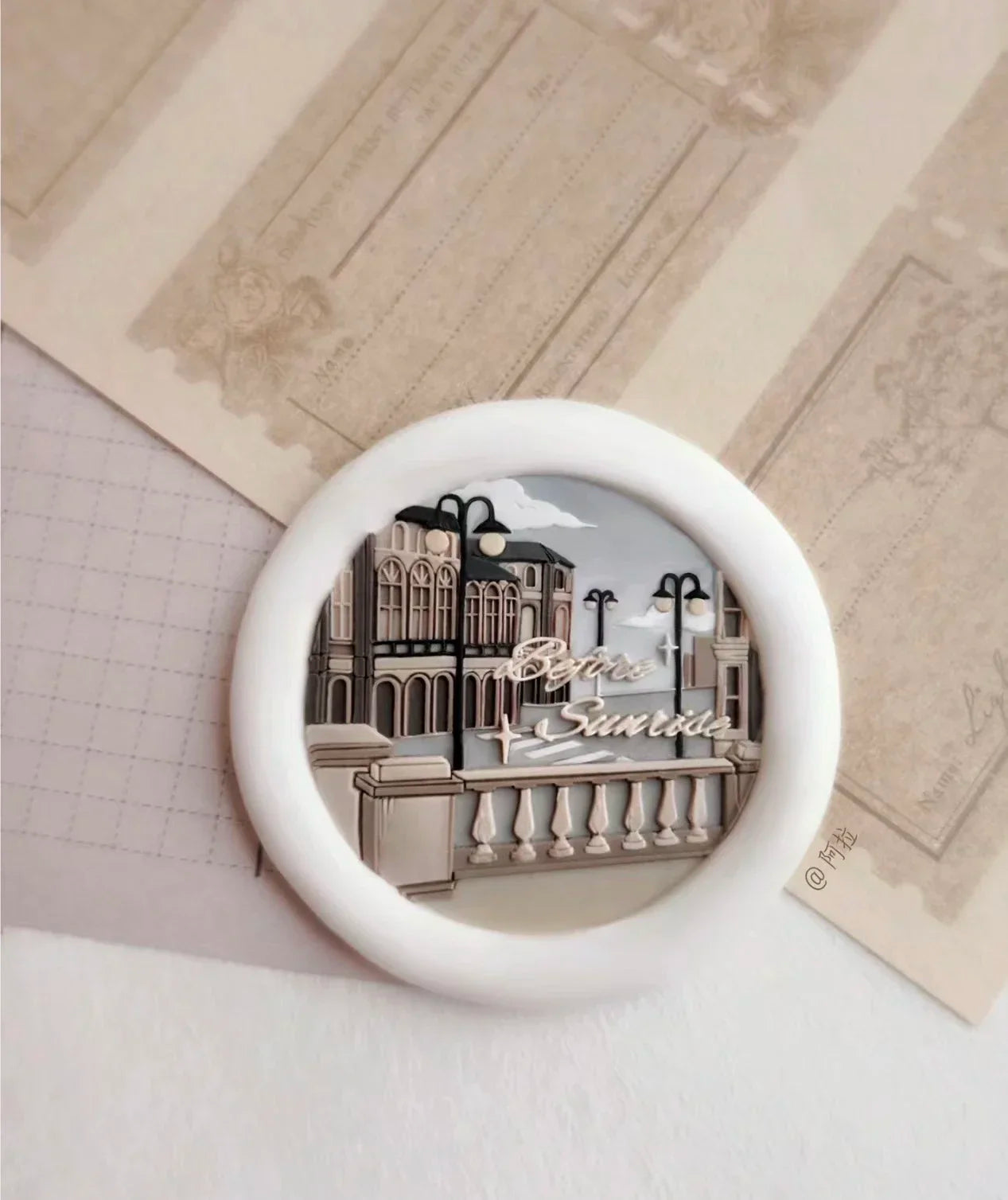 Diy Stamp Toy Lacquer Seal Seal Head Embossed Special-Shaped Handmade Envelope Invitation Seal Multi-Layer Brass Head Craft Toys
