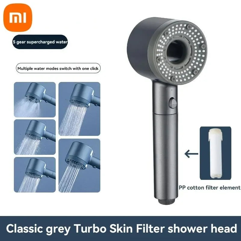 Xiaomi Mijia 5 Modes Shower Head High Pressure Showerhead Filter Rainfall Faucet Tap Bathroom Bath Home New Bathroom Accessories
