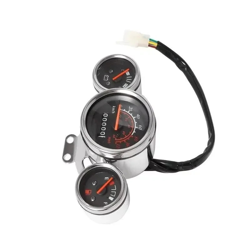 Motorcycle Instrument Digital Tachometer Speedometer Odometer Meter Motorbike Voltmeter Fuel Gauge Kit Fits For Universal