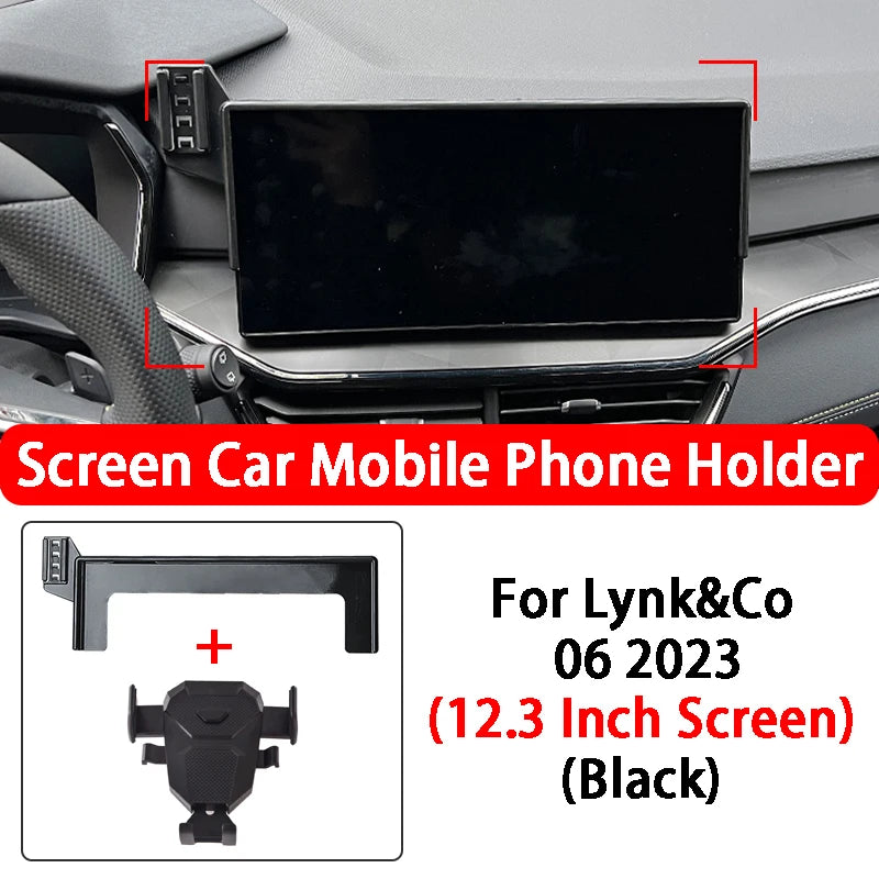 For Lynk&Co 03 06 Special Car Screen Mobile Phone Holder 360 ° Rotation GPS Stable Phone Holder Car Styling Accessories