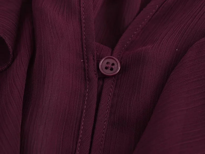 Women's Ruffle Blouse - P12 Hub Europe
