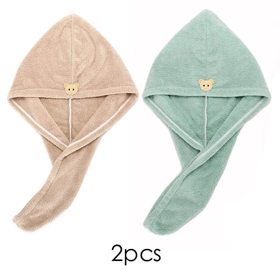 Quick-dry Hair Towel Women Hair Drying Hat Cap Hat Bath Hat Microfiber Solid Towel Cap Super Absorption Turban Hair Dry Cap - P12 Hub Europe