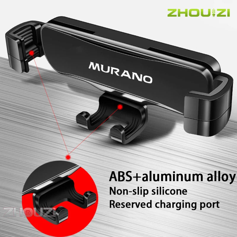 Car Mobile Phone Holder For Nissan Murano 2015-2022 Air Vent Mounts Stand GPS Gravity Navigation Bracket Car Accessories