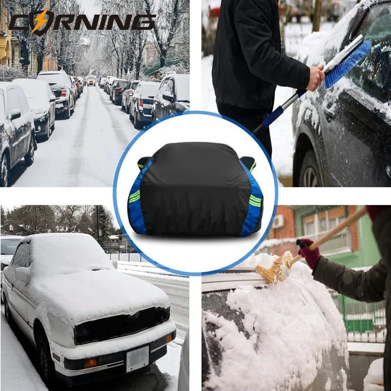 Car Covers Outdoor Waterproof Sun Rain Snow Protection UV Auto Cover Universal For SUV/Sedan/Hatchbac Car Protective Full Covers
