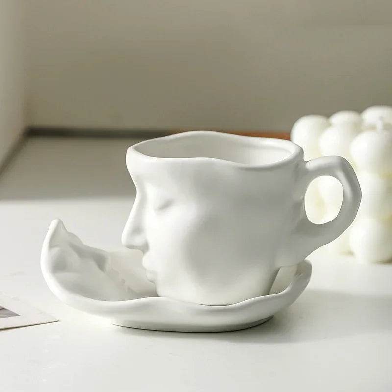 & Face Love Kissing Coffee Cups Mugs,creative Ceramic Mugs Coffee Cup Artistic Kiss Ceramic Coffee Cups Office Cup Wedding Gifts - P12 Hub Europe