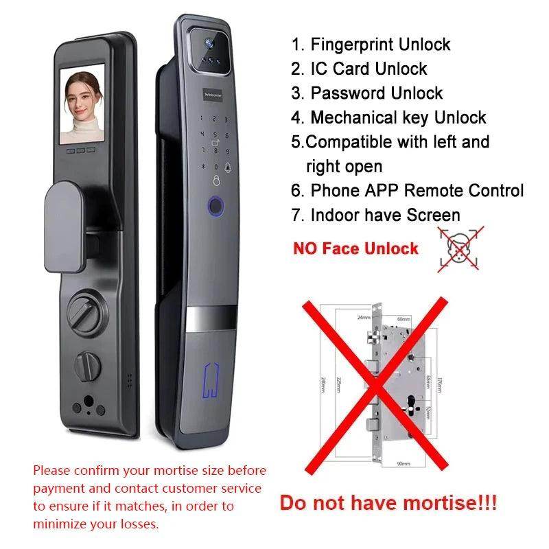 3D Face Lock w/ Camera Fingerprint, Card, 40-120mm, H20 - P12 Hub Europe