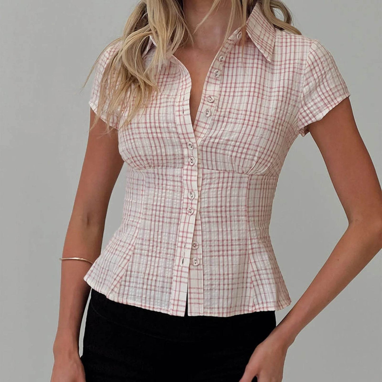 Women's Plaid Summer Shirt - P12 Hub Europe
