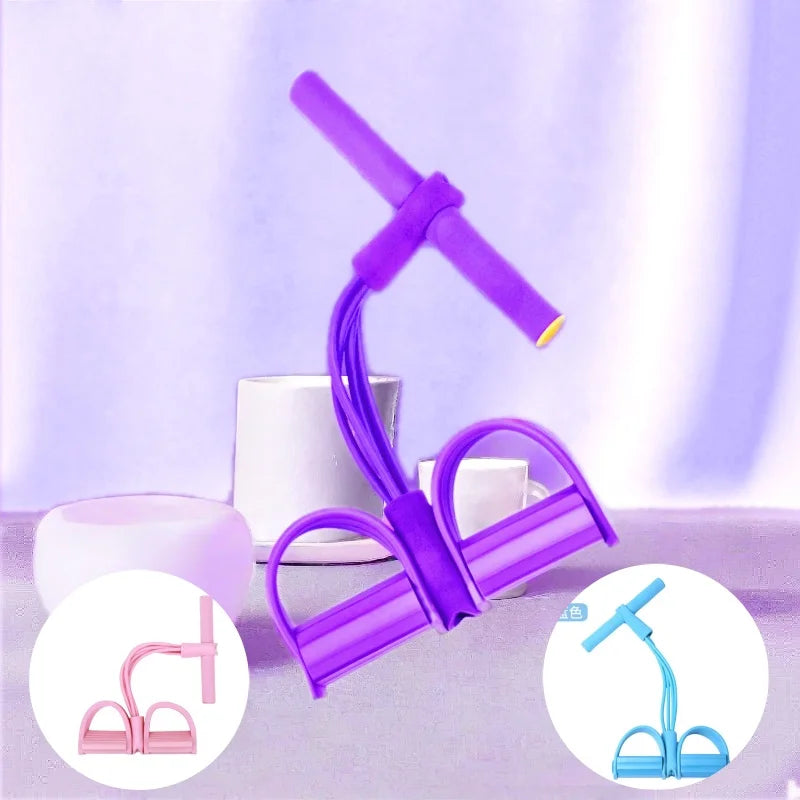 Multifunction Tension Rope Resistance Band Elastic Pedal Puller Leg Stretching Slimming Training Portable Fitness Equipment