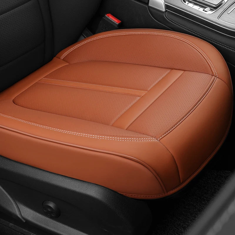 Karcle Leather Car Seat Cover Front and Rear Seat Covers Full Set with Surround Bottom Waterproof Seat Cushion Car Accessories