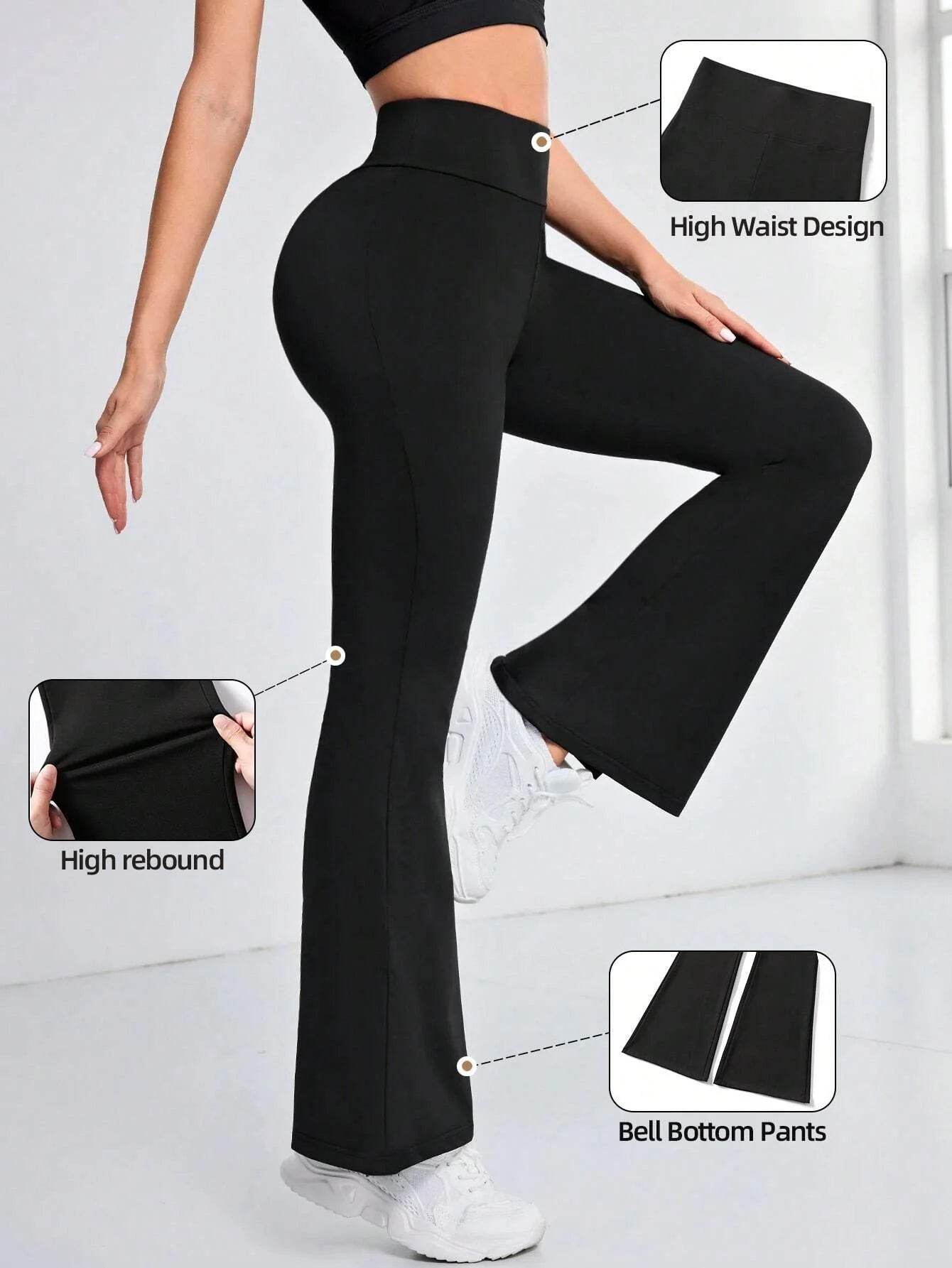 Women's High-Waist Flare Leggings - P12 Hub Europe
