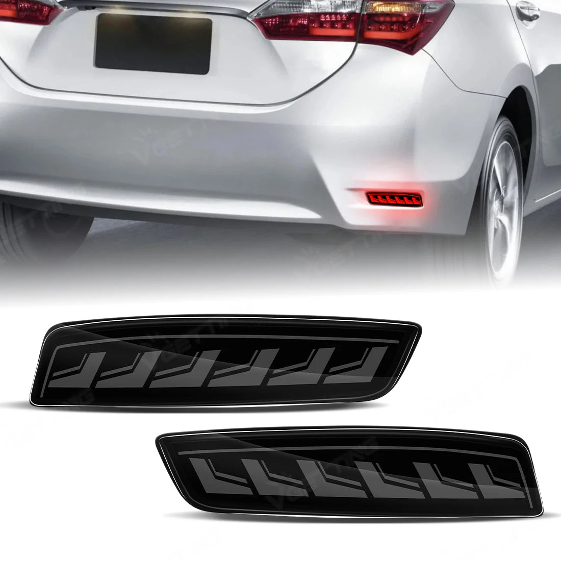 LED Rear Bumper Light Assembly For Toyota Corolla Altis 2014-2018 For Lexus GS250 ES250 Dynamic Turn Signal Rear Tail Brake Lamp