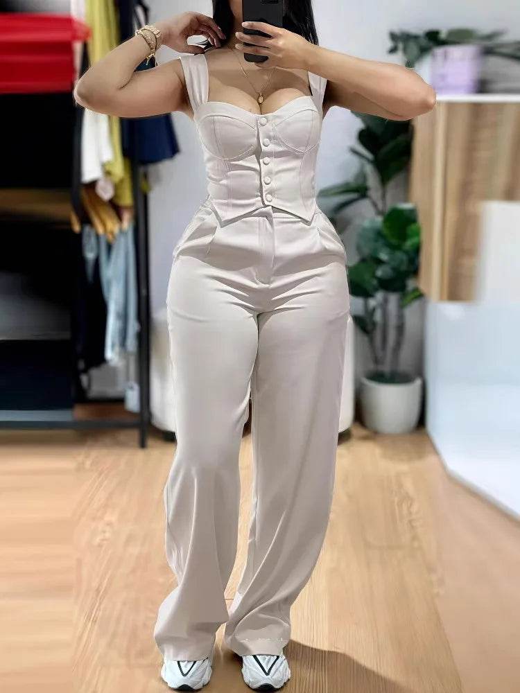Chic Vest Trouser Set - P12 Hub Europe