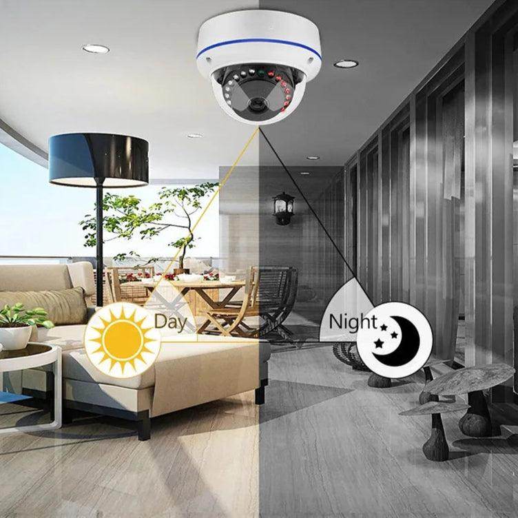 PoE Indoor Dome Camera 4/5MP Audio, Vandalproof CCTV - P12 Hub Europe