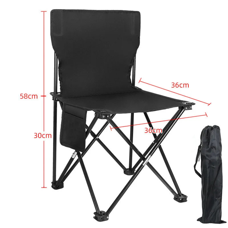 Folding Portable Camping Chair Tourist Picnic Oxford Cloth Chairs Fishing Chair Mazha Outdoor Furniture Hike Travel Beach Garden