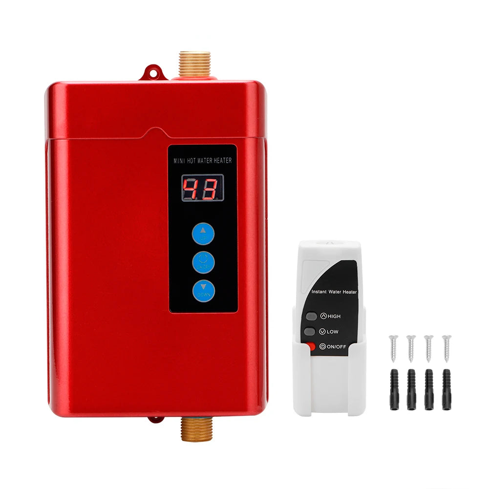 110V 220V Instant Electric Water Heater Faucet Intelligent Touch Heating Fast 3 Seconds Hot Shower with Temperature Display