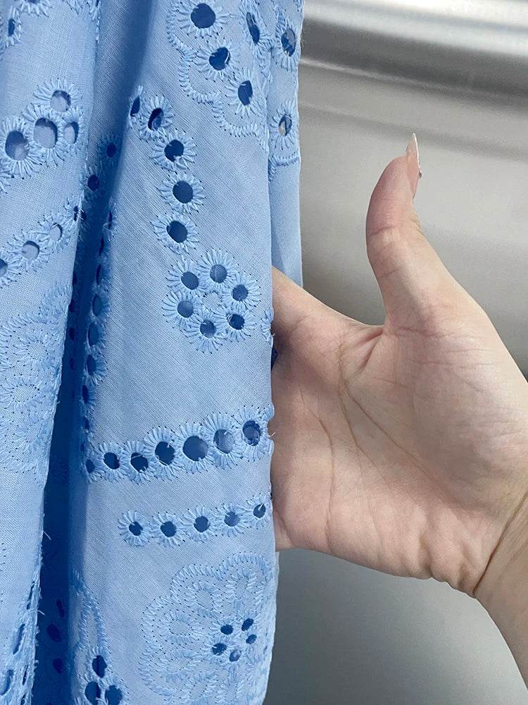 Embroidery Hollow Skirt Set - P12 Hub Europe
