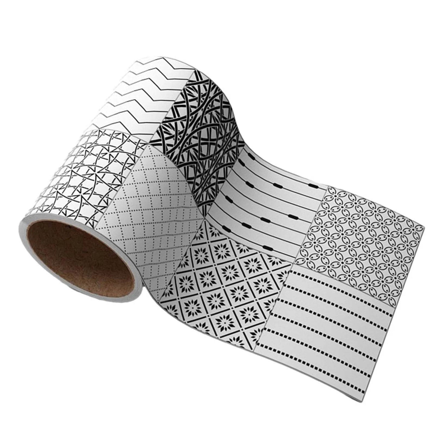 Self-adhesive Waist Line Decorative Strip Waterproof Peel Stick Wall Sticker Bathroom Floor Skirting Line Wall Papers Home Decor - P12 Hub Europe