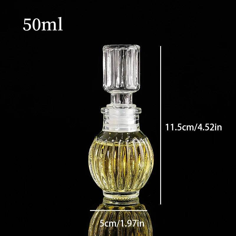 1Pcs 50ml Transparent Small Empty Spirit Whisky Wine Bottle Mini Glass Alcohol Liquor Bottles With Screw Cap Whiskey Decanter - P12 Hub Europe