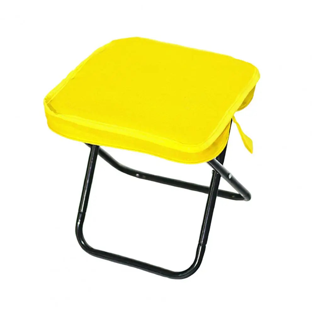 Outdoor Folding Stool with Bag Camping Backpacking Beach Picnic Fishing Chair Collapsible Chair Seat Carbon Steel Folding Stool