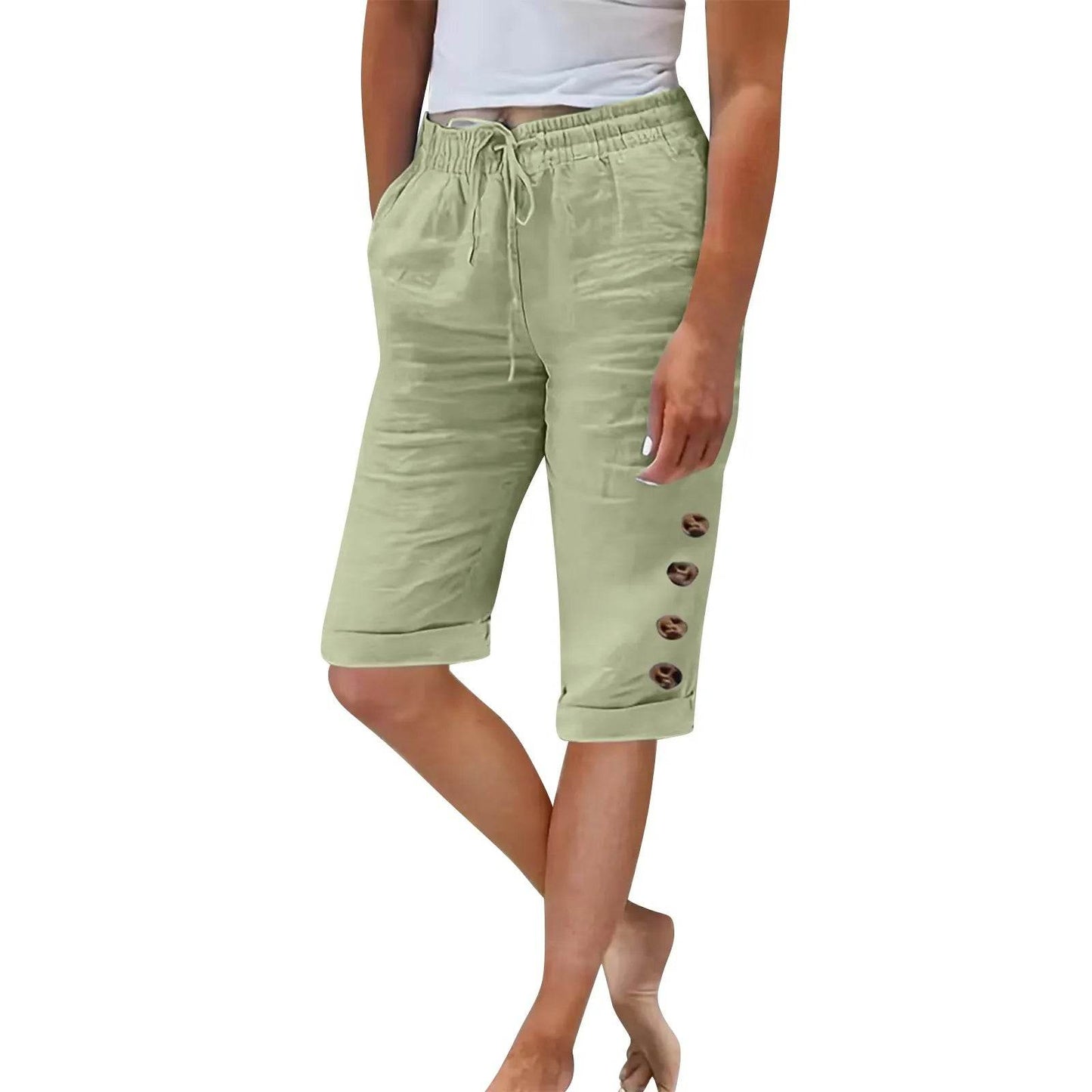 Women's Summer Cotton Linen Pants - P12 Hub Europe